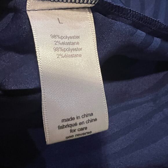 RONNY Kobo Shanaya Dress Mini Blue Zebra Pattern Cocktail Long Sleeves Large - Picture 6 of 7